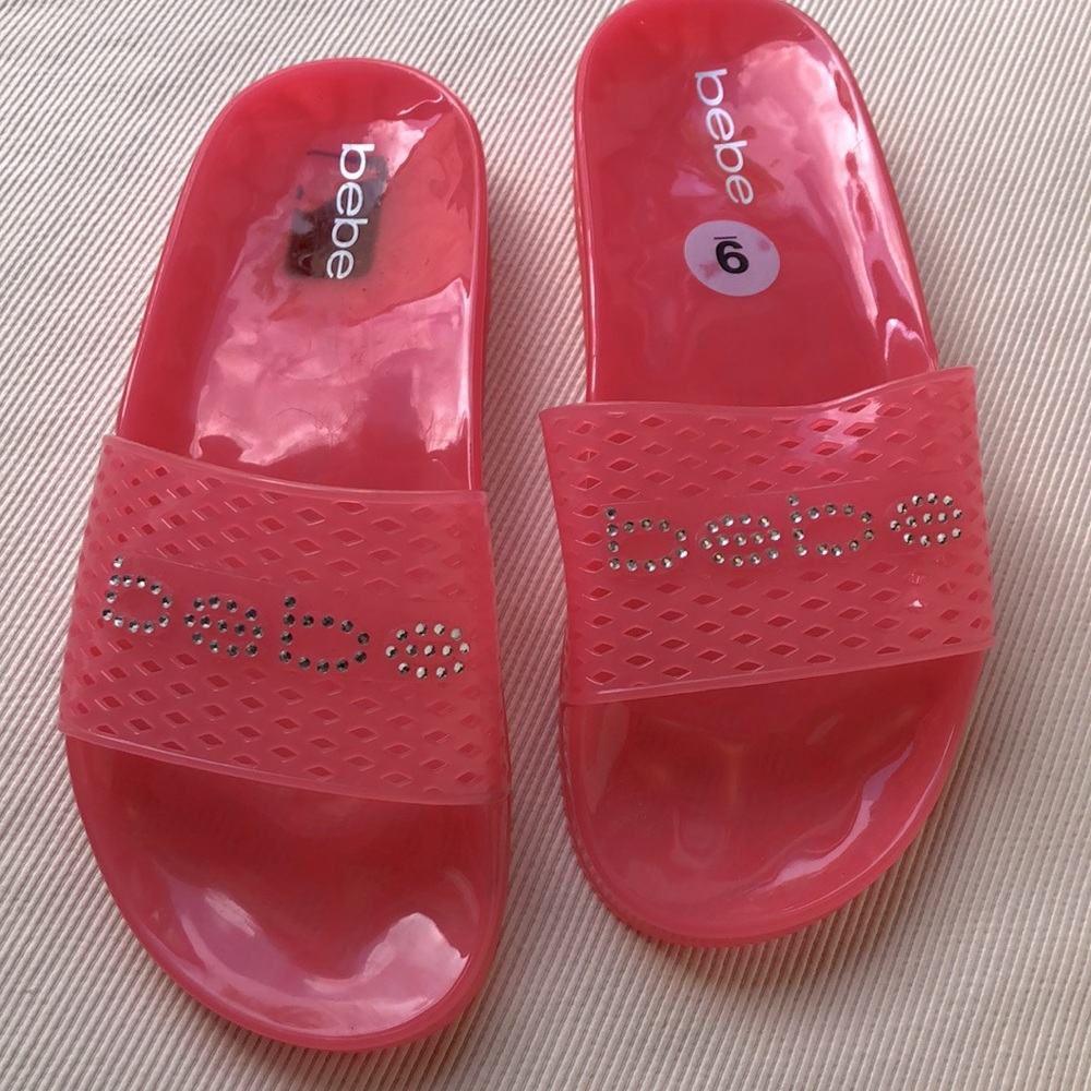 BEBE slip on jelly sandals